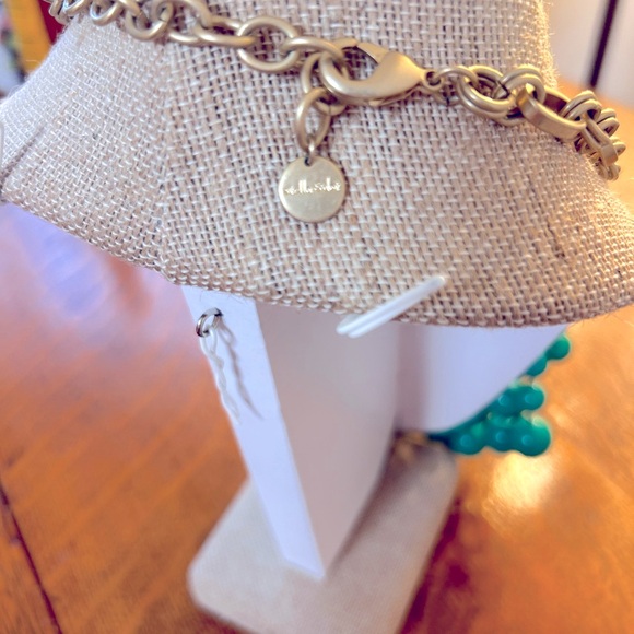 Stella and Dot 20 in with 3 in drop on beads. Beautiful Green beads - Picture 4 of 6